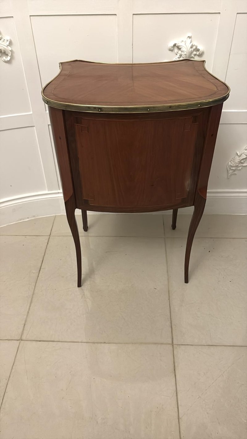 Antique Quality French Louis XV Style Marquetry Side Cabinet